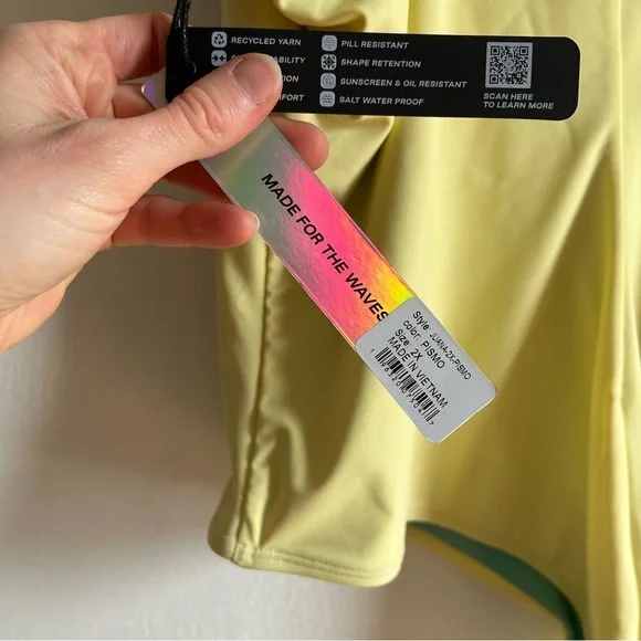 NWT Jolyn Sz 2X Juana Yellow Pismo One Piece Swimsuit - Picture 9 of 9